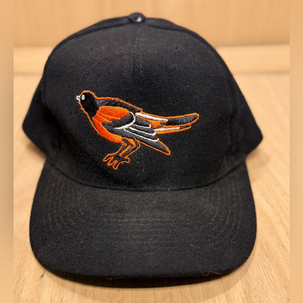 Vintage MLB Baltimore Orioles Black Wool embroidered SnapBack Hat